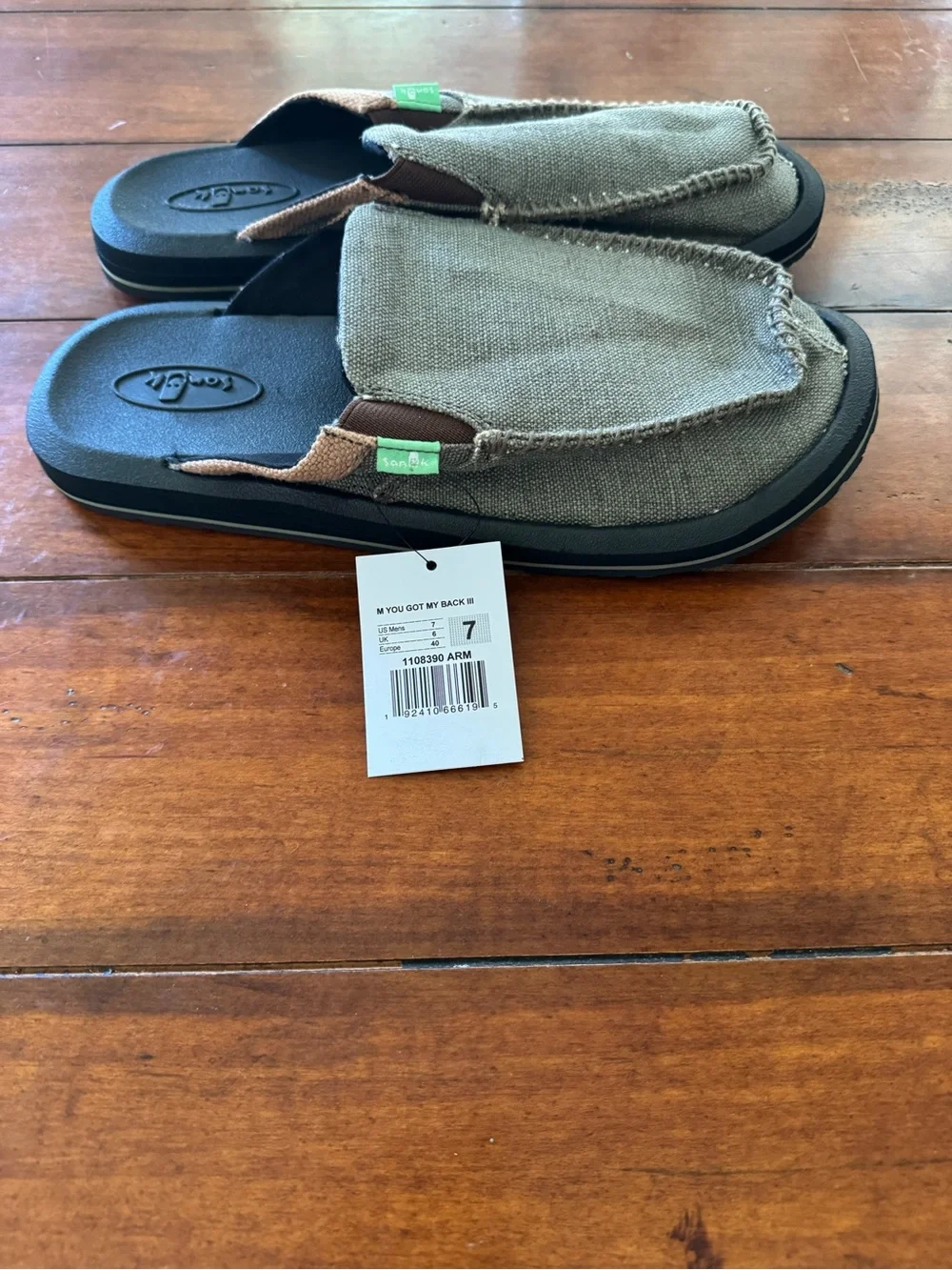 Sanuk Men's Slip-On Casual Loafers in Olive Green